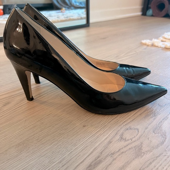 Cole Haan Nike Air Bradshaw Heels Black Patent Leather - Picture 4 of 7